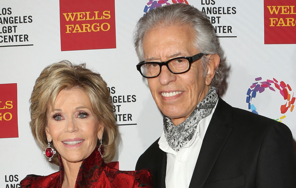 Näyttelijä Jane Fonda ja ex-kumppani Richard Perry Näyttelijä Jane Fonda ja ex-kumppani Richard Perry