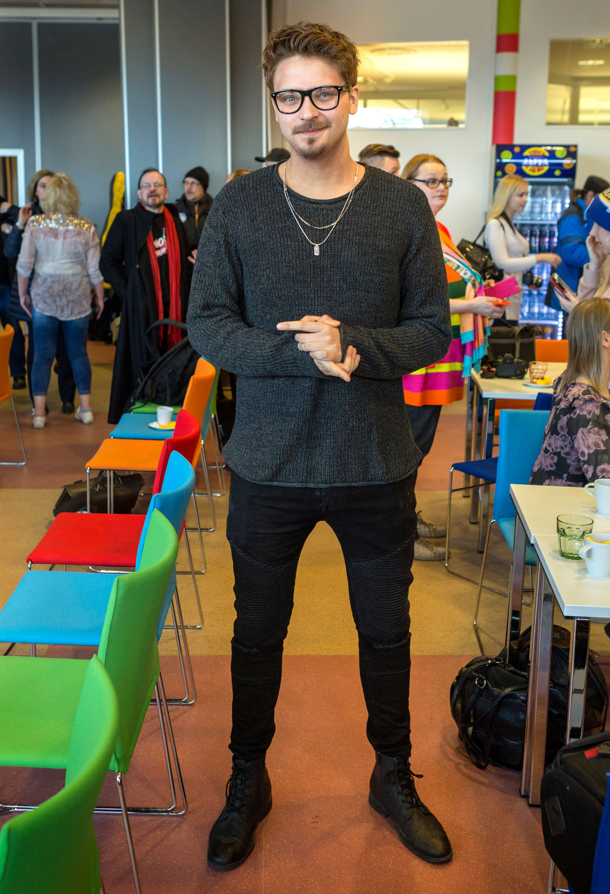 Roope Salminen viihtyy mainiosti Linnanmäellä. Roope Salminen viihtyy mainiosti Linnanmäellä.