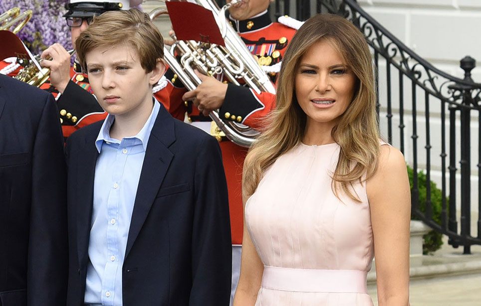 Melania ja Barron Trump Melania ja Barron Trump