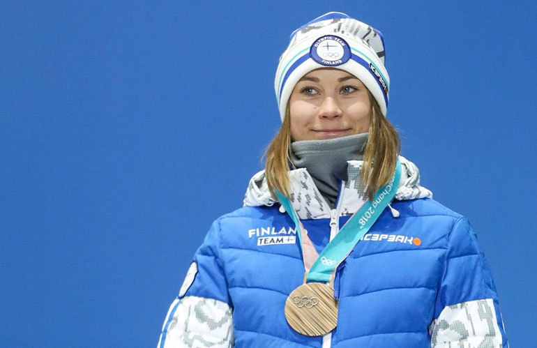Enni Rukajärvi laski pronssia slopestylessa. Enni Rukajärvi laski pronssia slopestylessa.