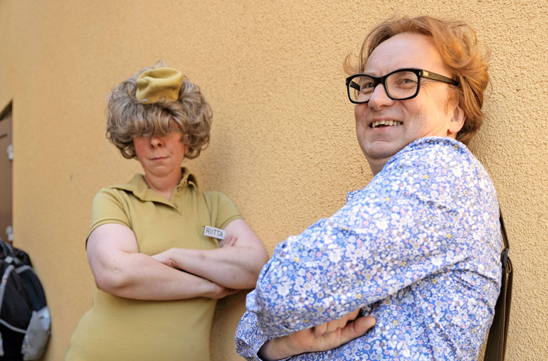 Pertti Jarla seurasi elokuvan tekoa. Pertti Jarla seurasi elokuvan tekoa.