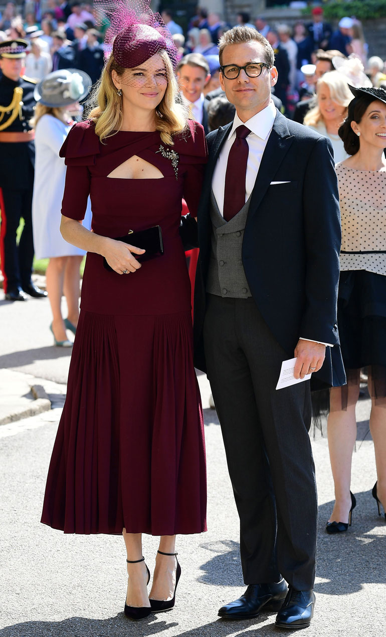 Näyttelijä Gabriel Macht oli Meghanin työkavereita Pukumiehet-sarjassa.