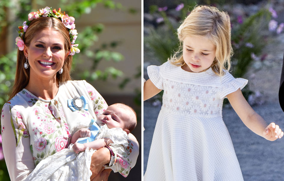 Ruotsin prinsessa Madeleine, prinsessa Adrienne ja prinsessa Leonore Ruotsin prinsessa Madeleine, prinsessa Adrienne ja prinsessa Leonore