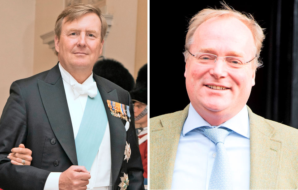 Hollannin kuningas Willem-Alexander ja prinssi Carlos Hollannin kuningas Willem-Alexander ja prinssi Carlos