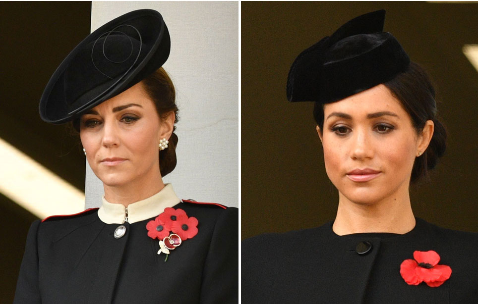 Cambridgen herttuatar Catherine ja Sussexin herttuatar Meghan Cambridgen herttuatar Catherine ja Sussexin herttuatar Meghan