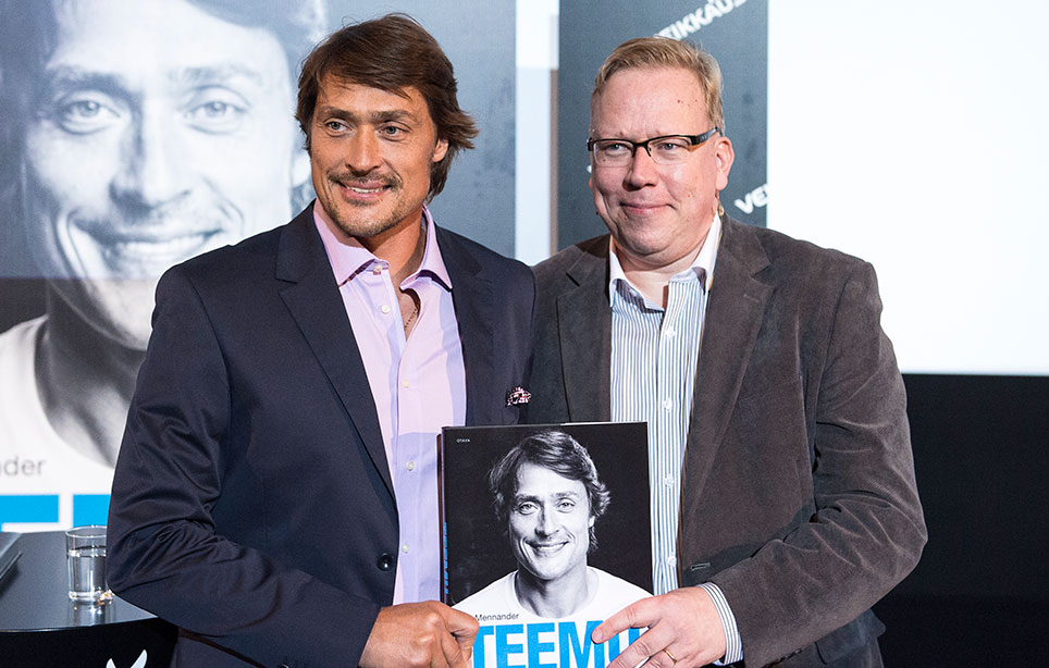 Teemu Selänne ja Ari Mennander Teemu Selänne ja Ari Mennander