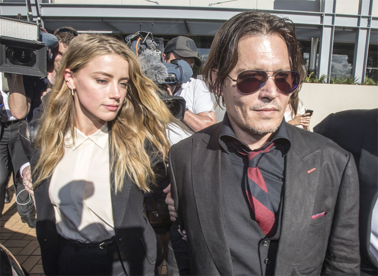 Johnny Depp ja Amber Heard Johnny Depp ja Amber Heard