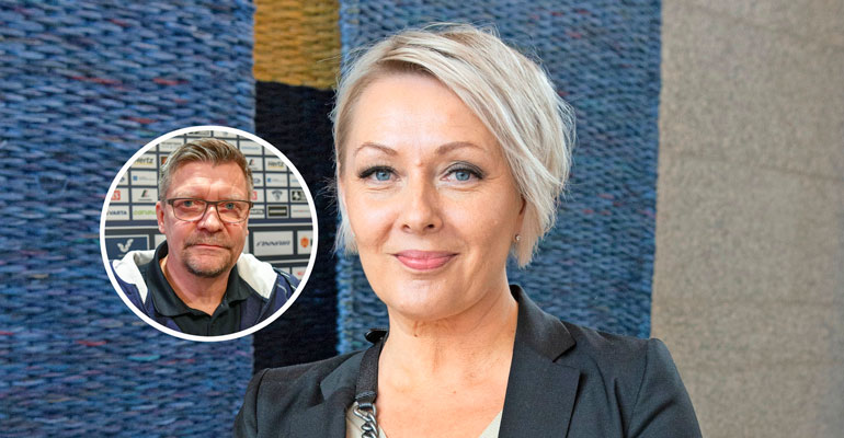 Sari Jalonen kantaa vastuun kodista. Sari Jalonen kantaa vastuun kodista.