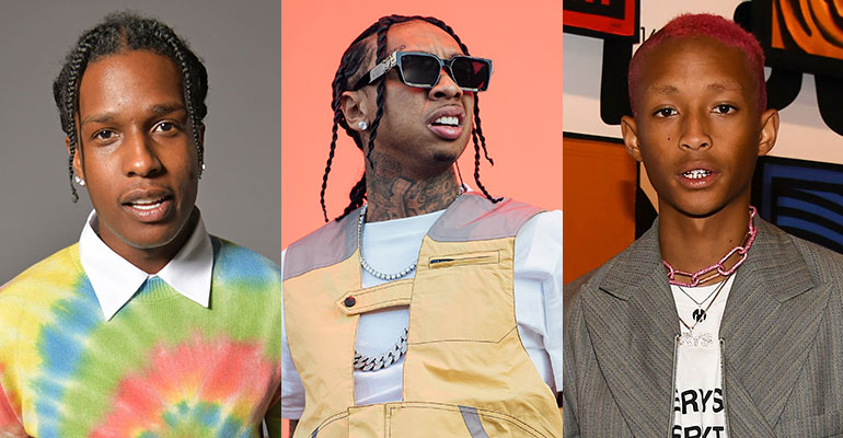 A$AP Rocky, Tyga ja Jaden Smith A$AP Rocky, Tyga ja Jaden Smith