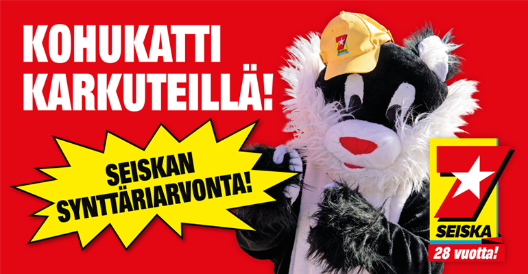 Etsi Kohukatti Seiskan nro 9 sivuilta, voit voittaa 77 euroa puhtaana käteen!