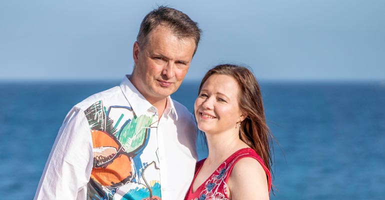 Isto ja Leena Hiltunen. Isto ja Leena Hiltunen.