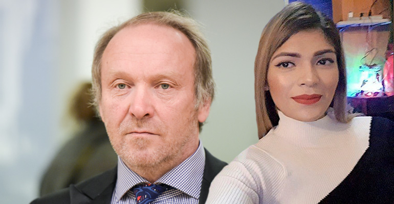 Teuvo Hakkarainen ja Stephanie. Teuvo Hakkarainen ja Stephanie.