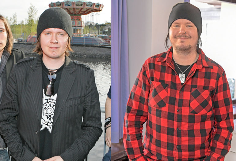 Aki Tykki vuonna 2006 ja nyt.
