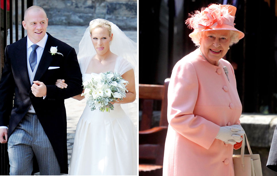 Kuningatar Elisabet, Zara Phillips ja Mike Tindall