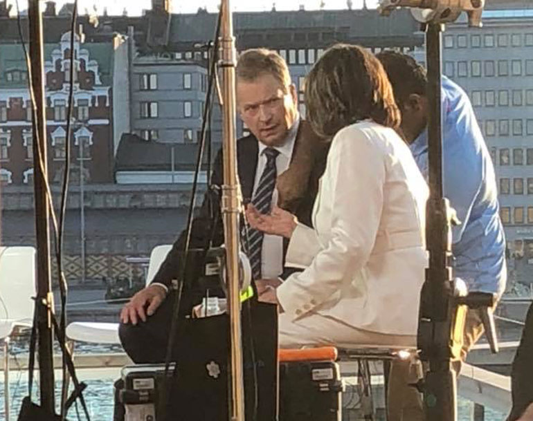 Sauli Niinistö Allas Sea Poolissa