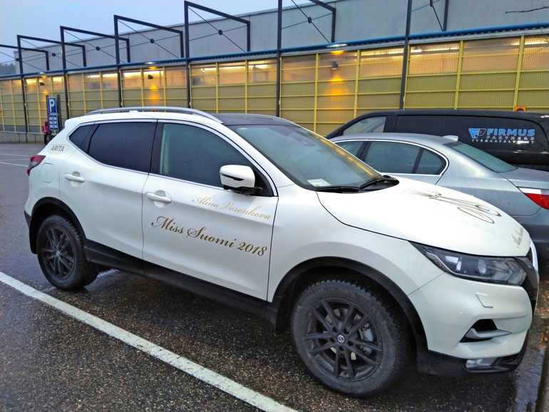 Alina Voronkovan missiauto.