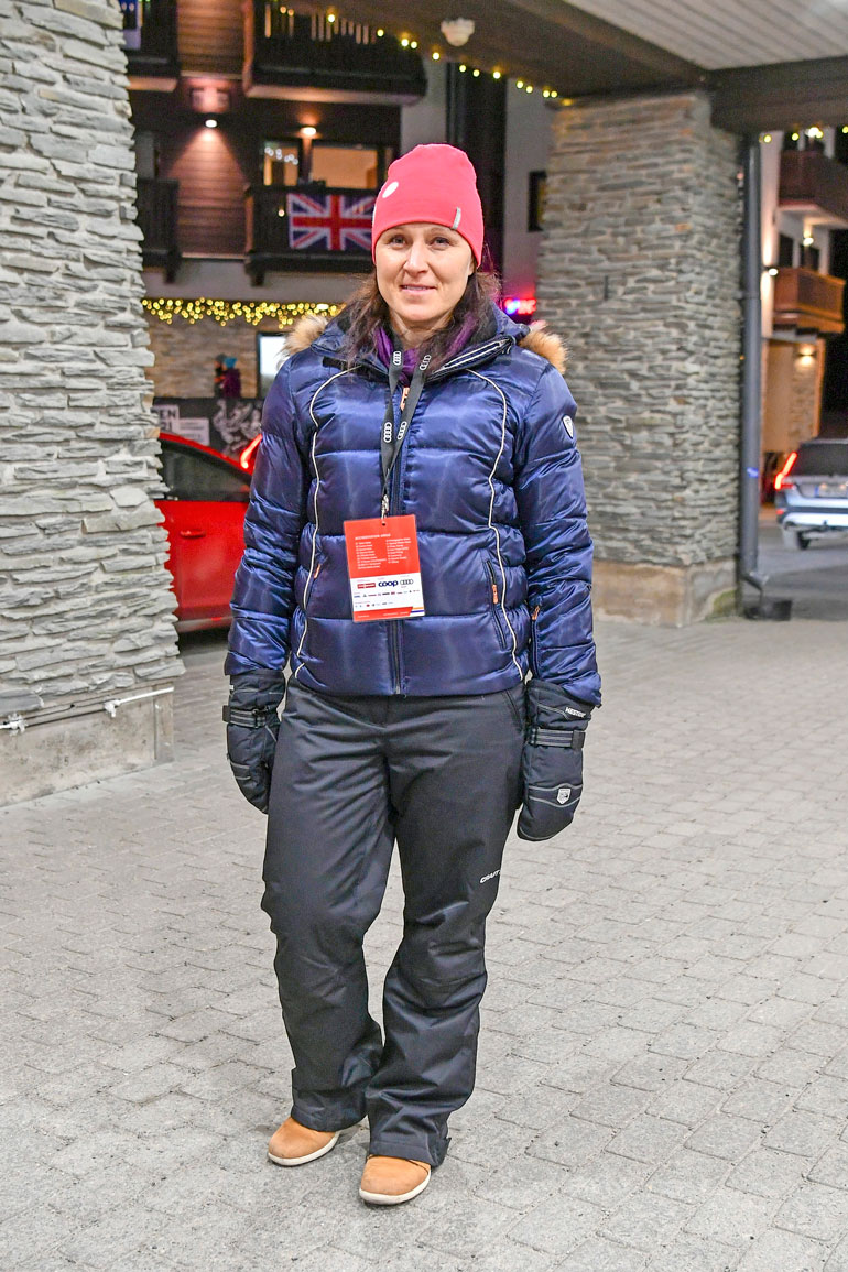 Aino-Kaisa Saarinen Rukalla.