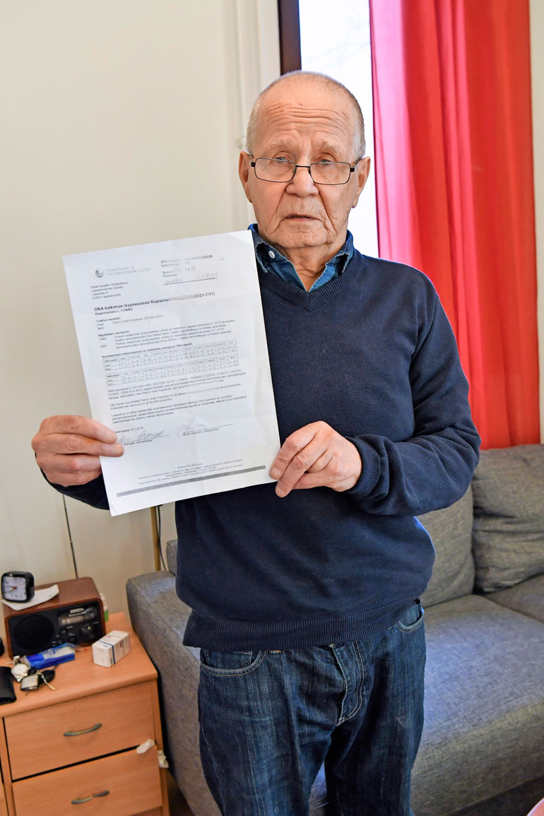 Terveyden ja hyvinvoinnin laitoksesta lähetetty dnatutkimus päätti vuosikymmenten piinan.