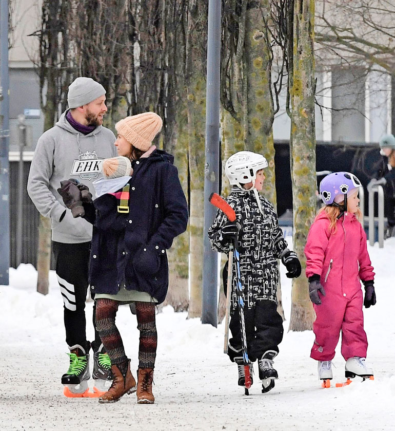 Koko Nordinien suurperhe pääsi nauttimaan yhteisestä laatuajasta.