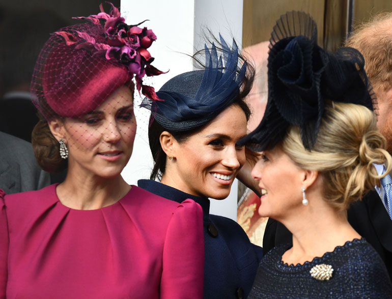 Cambridgen herttuatar Catherine ja Sussexin herttuatar Meghan
