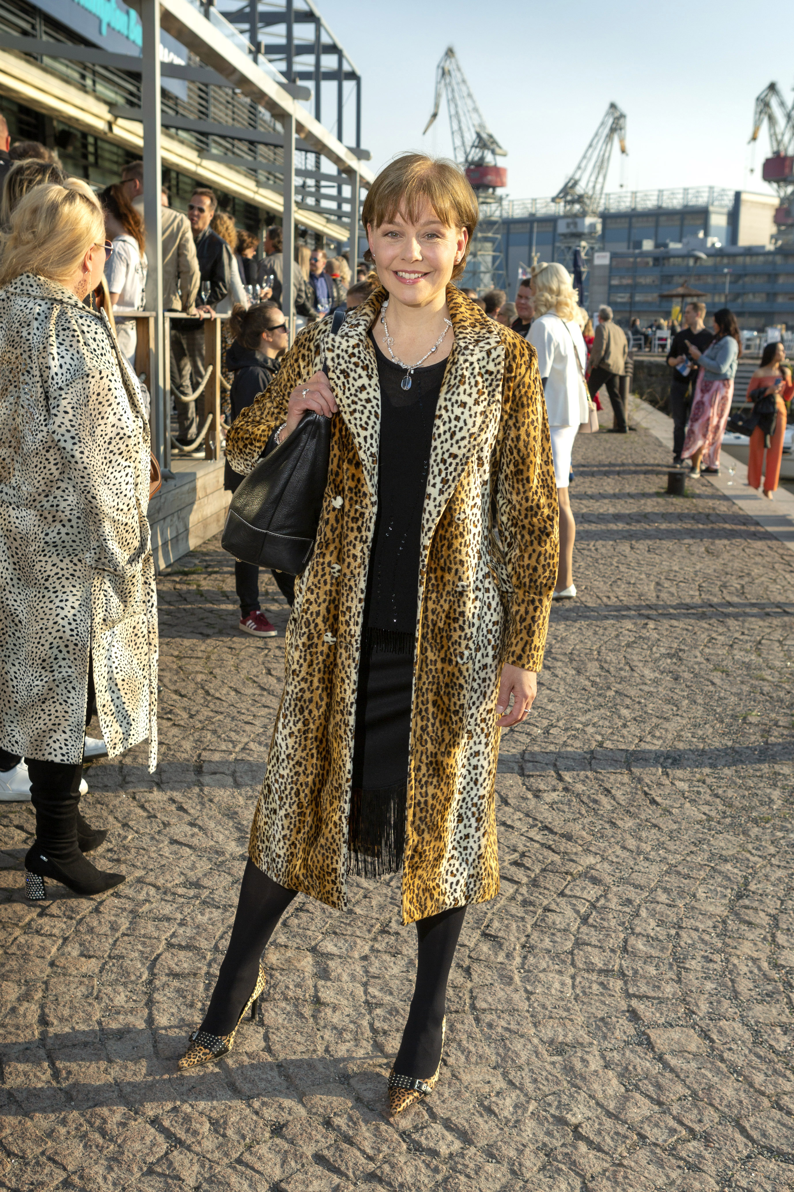 Taru Hampton Bayn juhlissa huhtikuussa 2019.