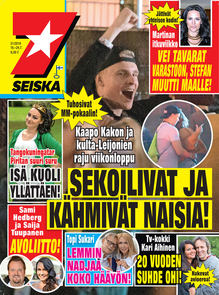 Kaapo Kakko Seiskan kannessa.