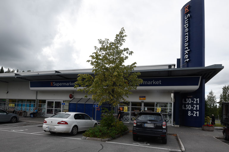 Tässä Siilinjärven K-supermarketissa pelattiin voittokierros.