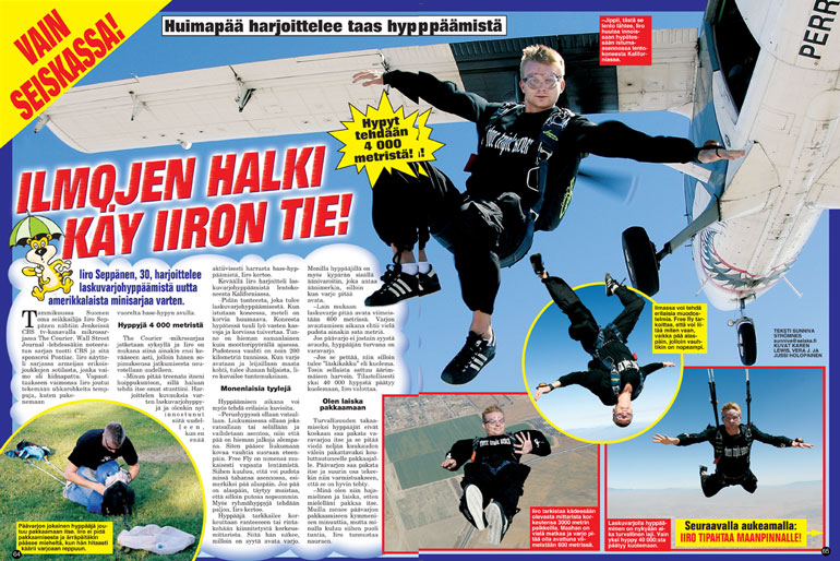 SEISKA 36/2005. Iiro on seikkaillut vuosien varrella useaan otteeseen Seiskankin sivuilla.