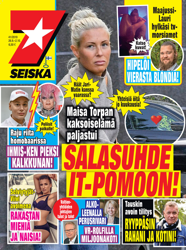 Maisa Torppa Seiskan kannessa.