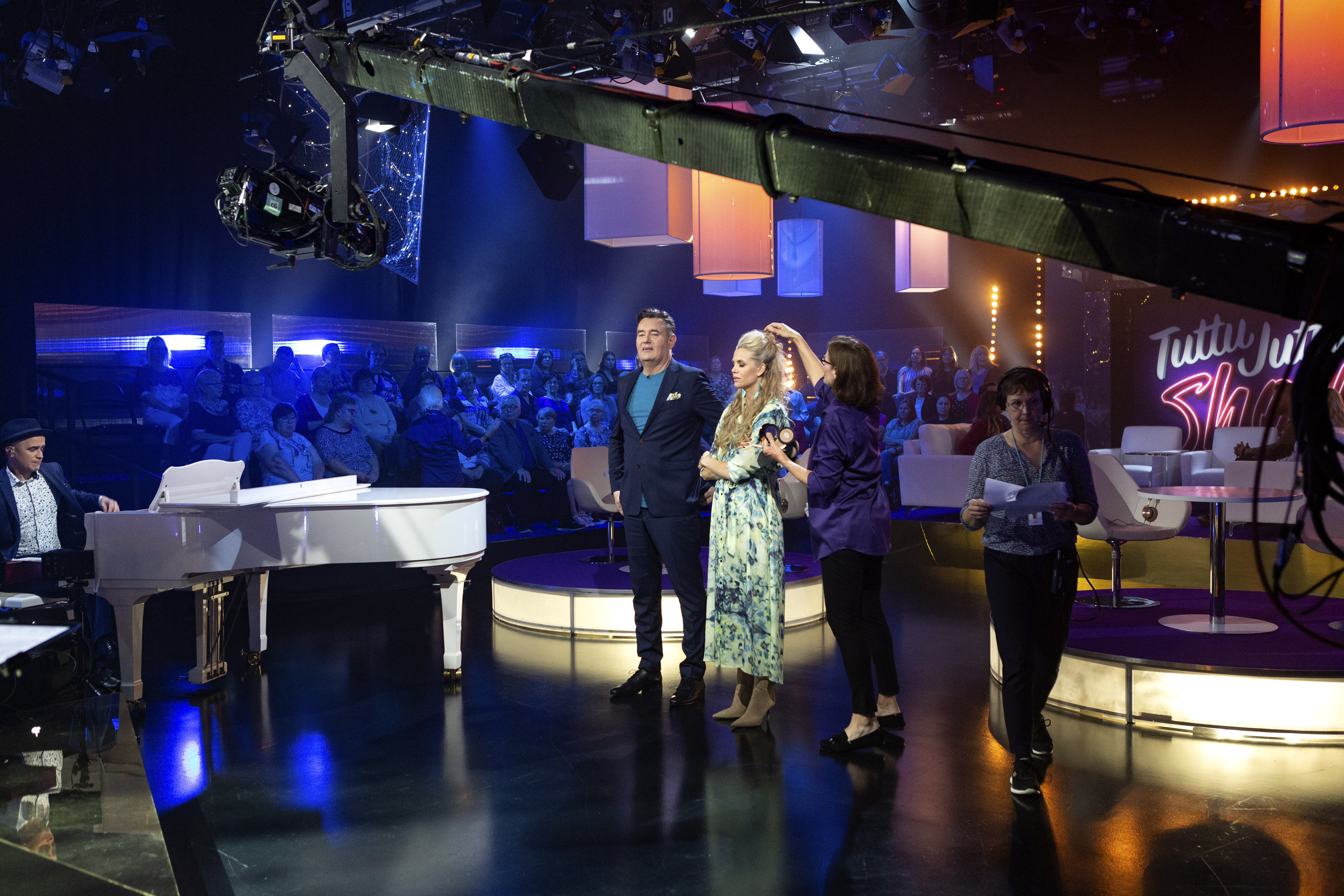 Tuttu Juttu Show'n kuvaukset.
