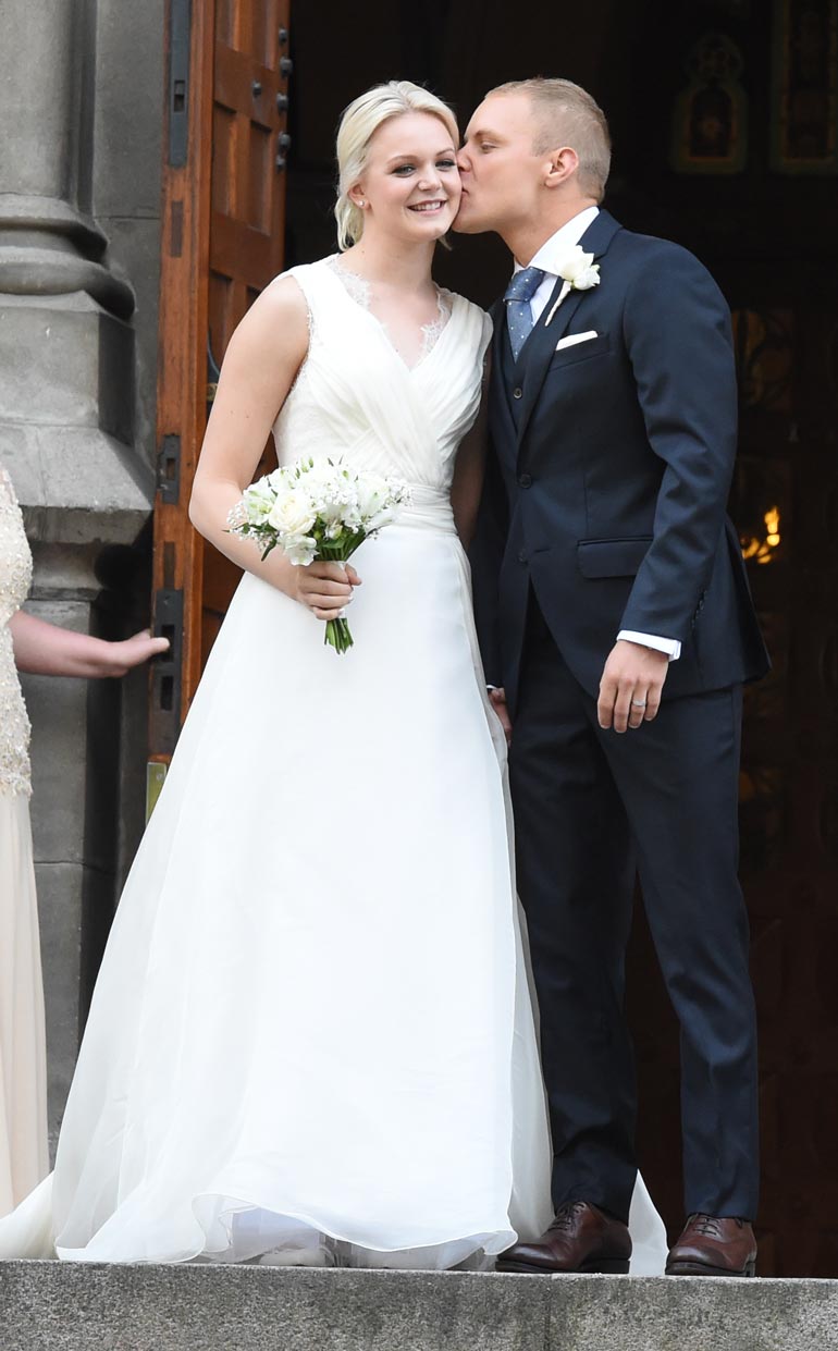 Emilia ja Valtteri astelivat vihille kolme vuotta sitten syyskuussa.