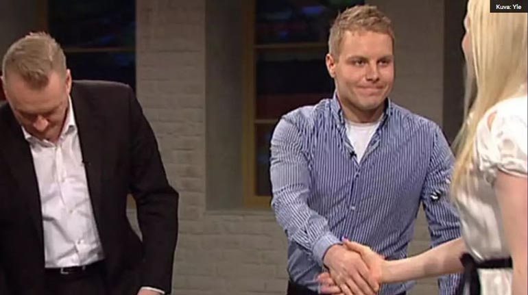 Valtteri ja Emilia tapasivat Arto Nybergin keskusteluohjelmassa 2010.