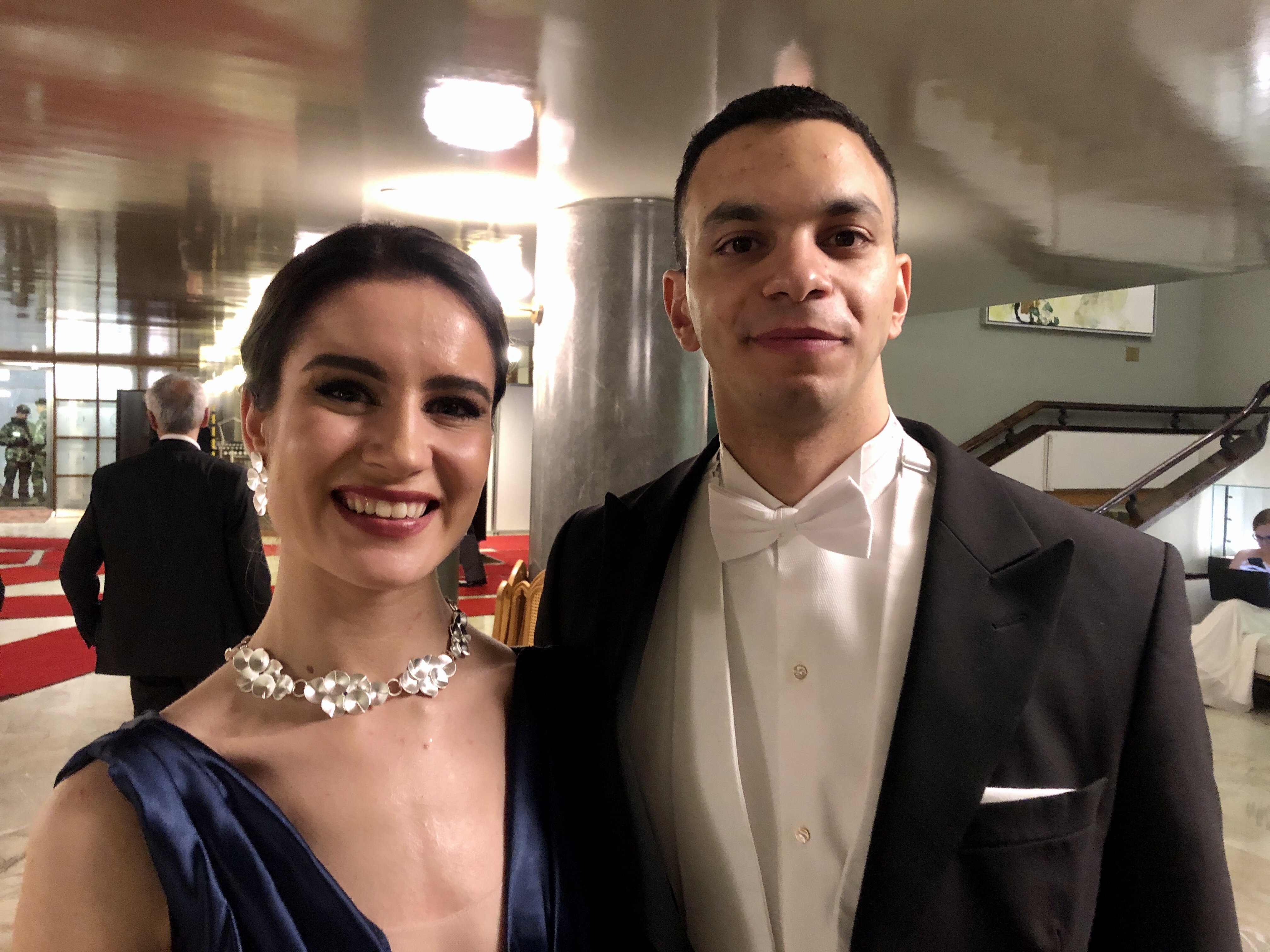 Rosanna ja Omar olivat Linnassa yhtä hymyä.