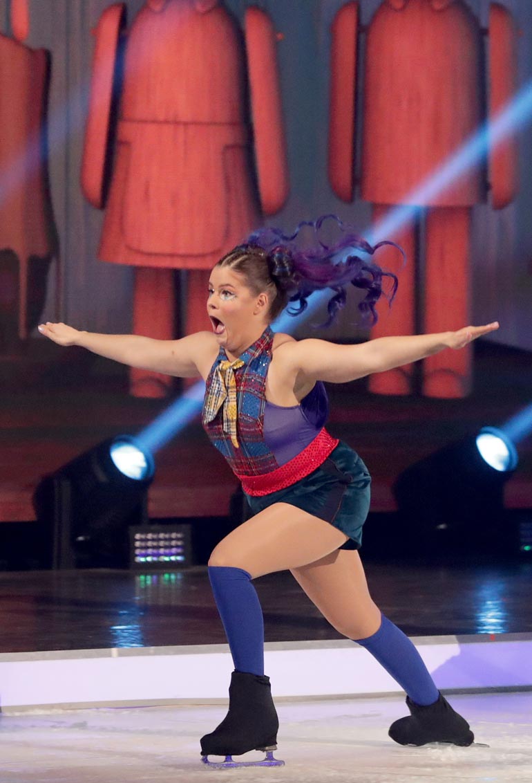 Puolen vuoden Dancing on Ice -urakka sai Saaran mukaan takapuolen pyöristymään timmimmäksi.