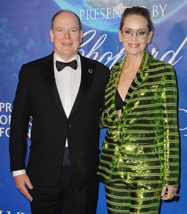 Albert ja Sharon Stone