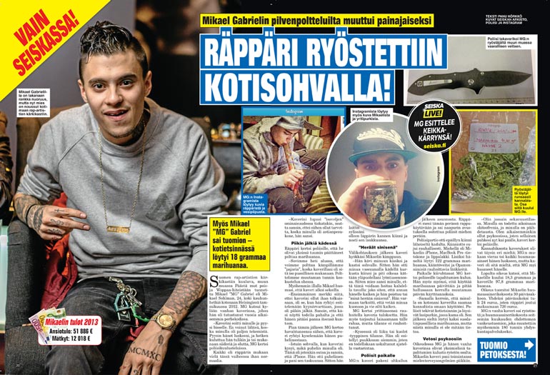 Mikael Gabrielin pössyttelyilta.