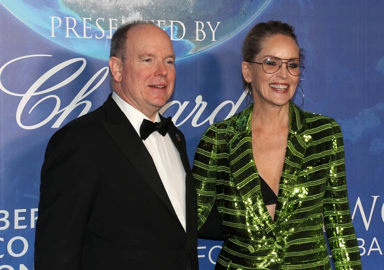 Albert ja Sharon Stone