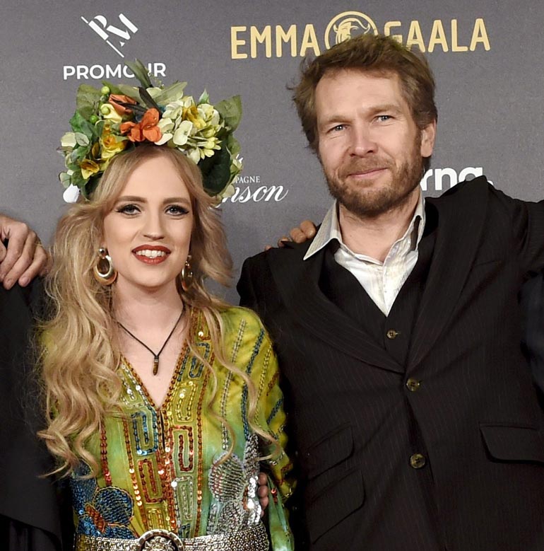 Elli ja Sami olivat helmikuussa kimpassa Emma-gaalassa.