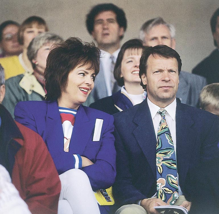 Ilkka Kanerva ja Paula Koivuniemi olivat aikansa kohupari 1980-luvulla.
