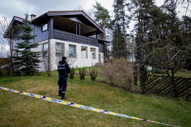 Hagenit asuivat Lørenskogissa, 15 kilometrin päässä Oslosta. Talo olisi jäänyt avioehdon mukaan erossa Tom Hagenille.