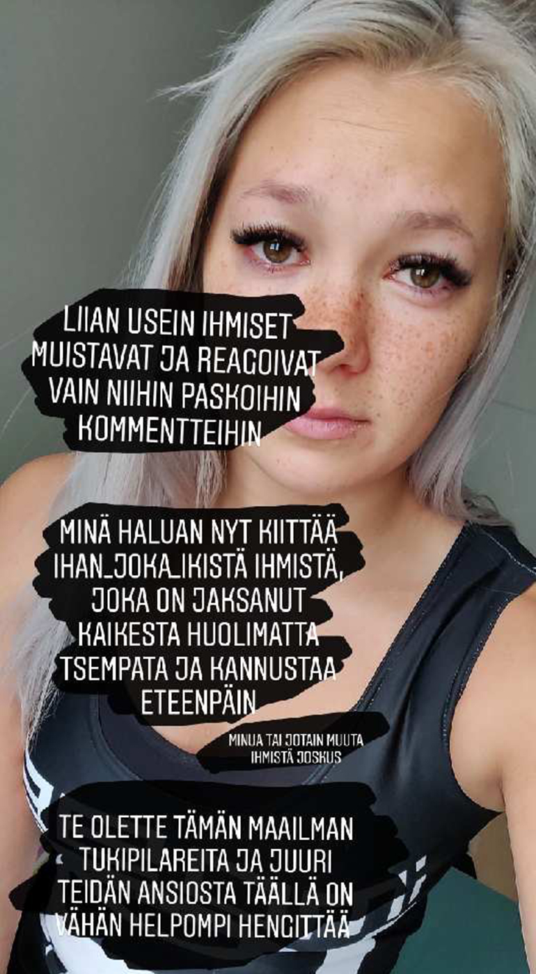 Miran avautuminen somessa
