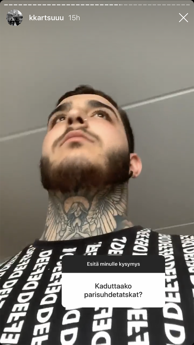 Karim IG story