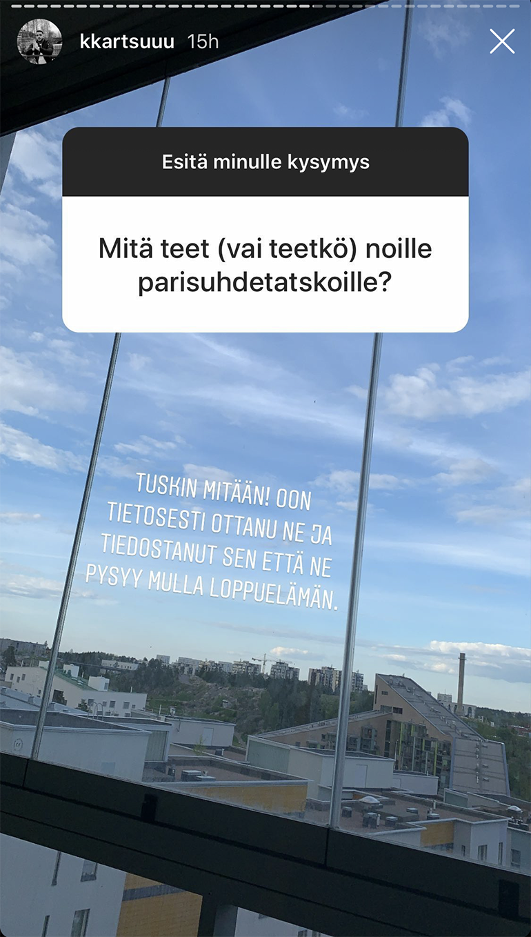 Karim IG story