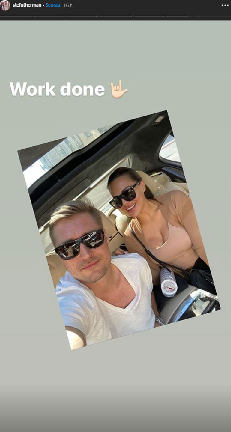 Kuvakaappaus Stefan Thermanin Instagram-videotarinasta.