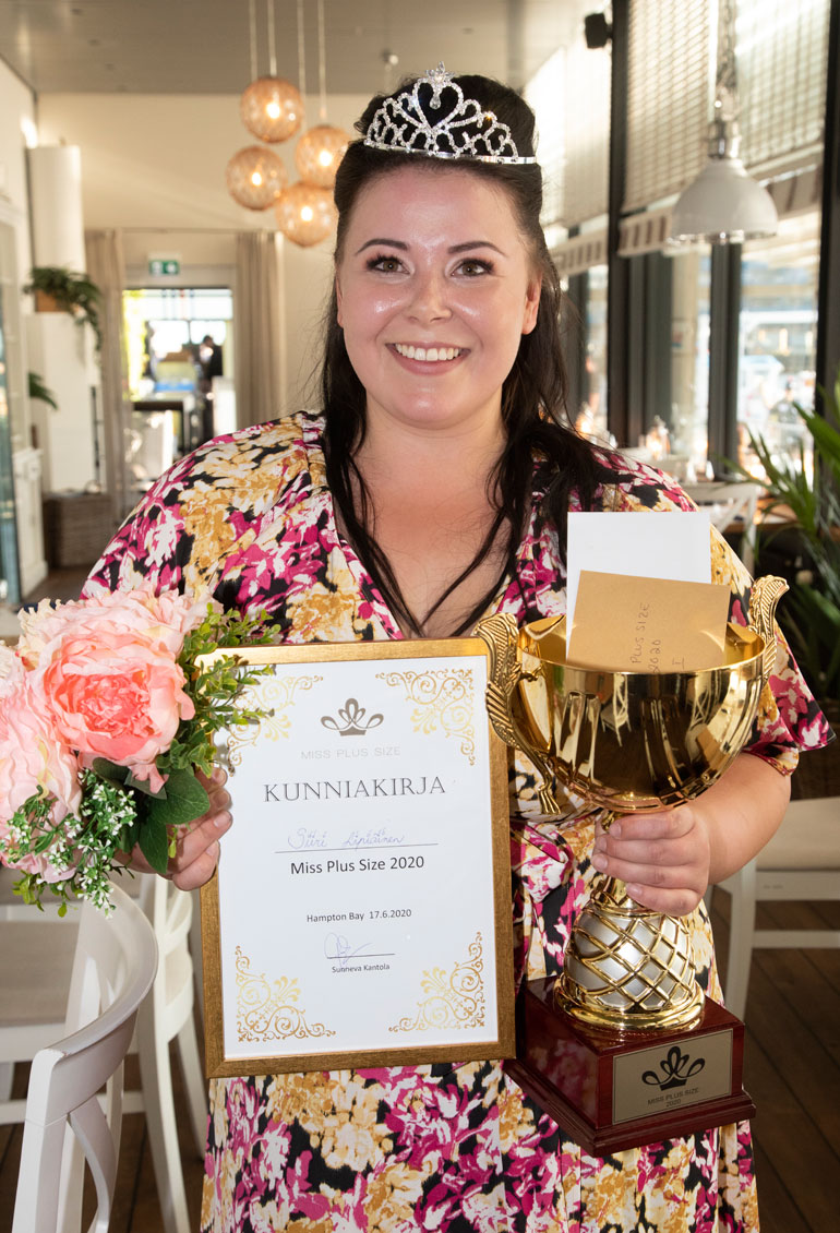 Siiri Lipiäinen on vuoden 2020 Miss Plus Size.