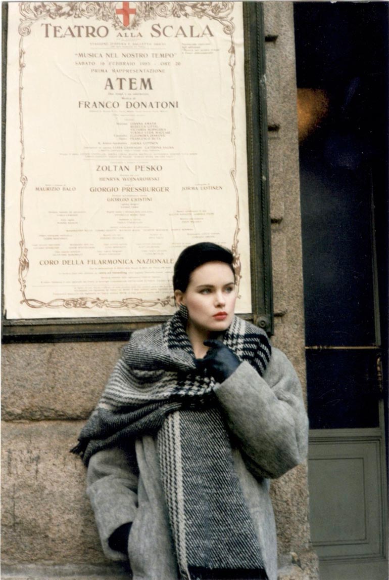 Helena Milanossa 1980-luvulla.