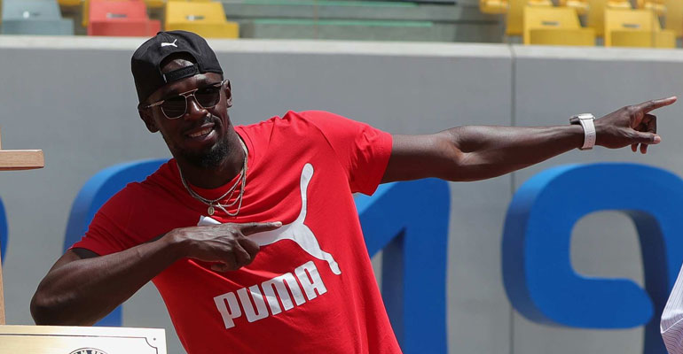 usain bolt tuulettaa