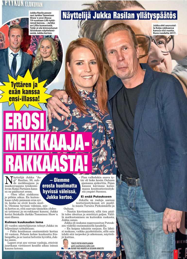 SEISKA 46/2019 Jukka kertoi Seiskalle viime syksynä olevansa jälleen sinkku. Hän seurusteli ex-rakkaansa kanssa viisi vuotta.