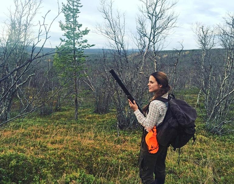 Kaksi vuotta sitten Satu oli Pellossa metsästämässä. – Linnustaminen on suosikkilajini.
