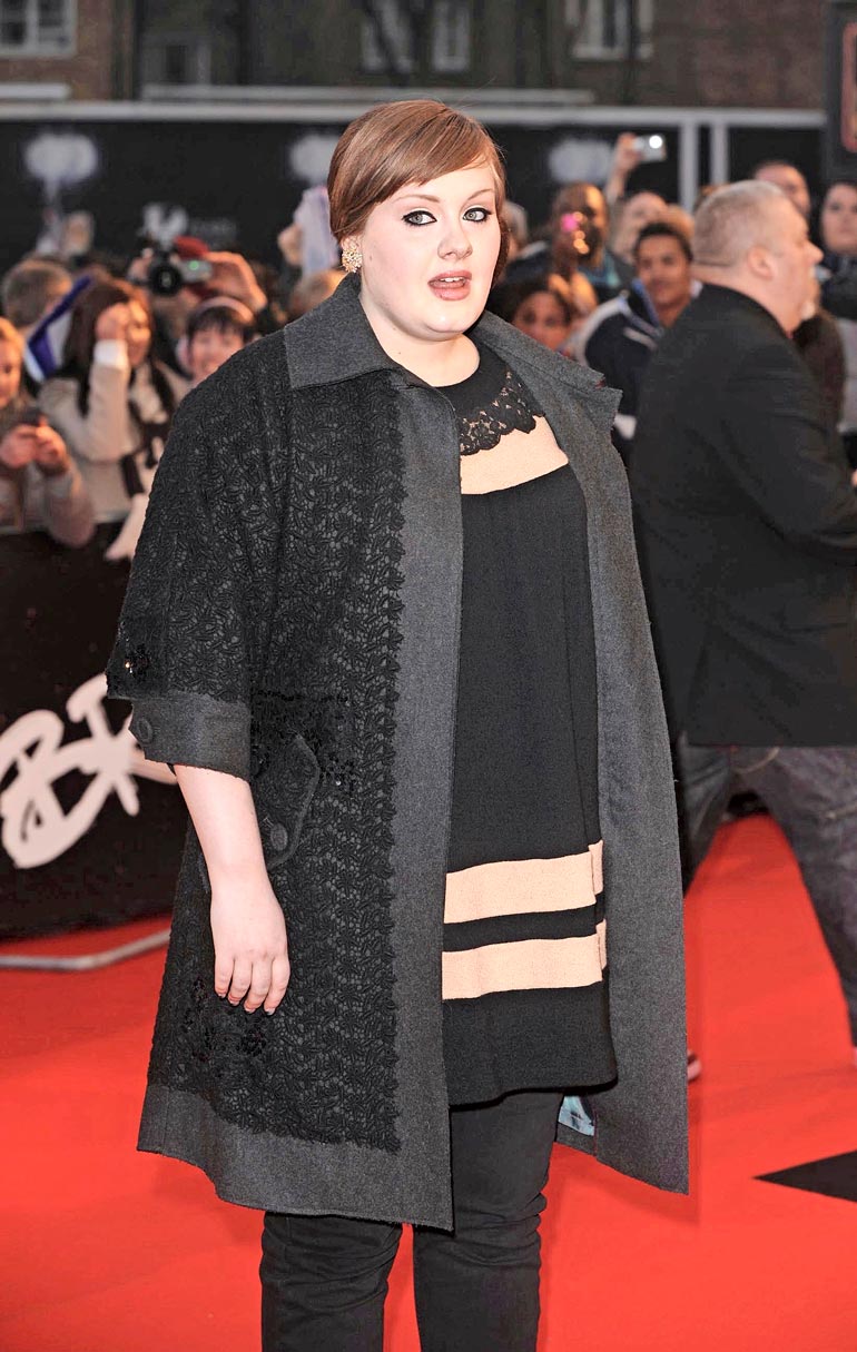 Adele Laurie Blue Adkins oli vuonna 2008 hyvin erinäköinen kuin nyt.